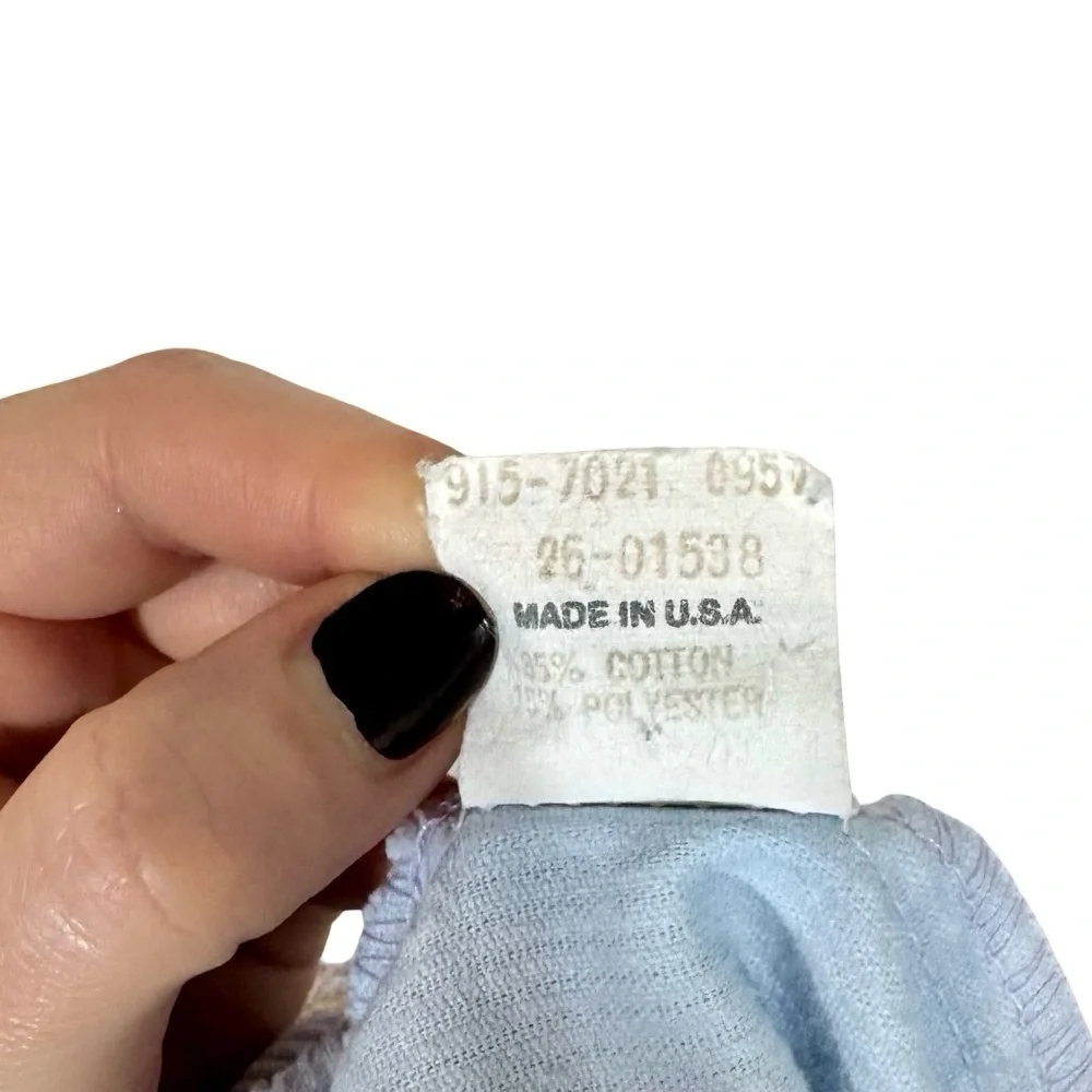 Vintage Oshkosh Corduroy Blue Overall Dress A Stitch in Time Made in USA 80s